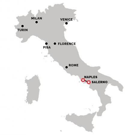 Train from Naples to Salerno