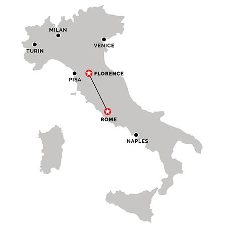 Train from Rome to Siena